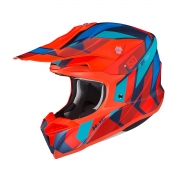 Capacete Hjc Off I50 Vanish Laranja E Azu...